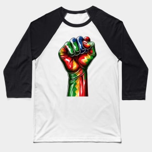 Juneteenth Hand Baseball T-Shirt